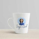 Imagine Sarah Logo on a White Mug Mock Up